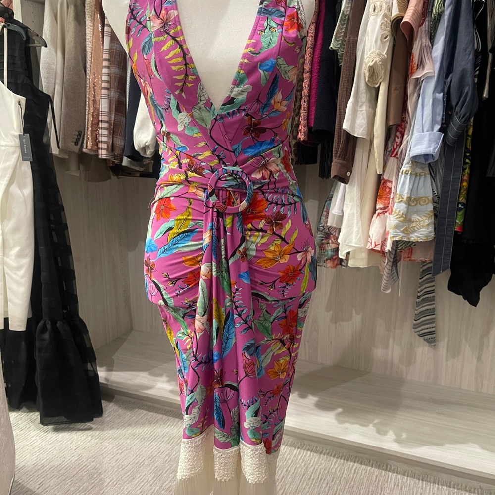 NWT Patbo colorful stretch dress size S